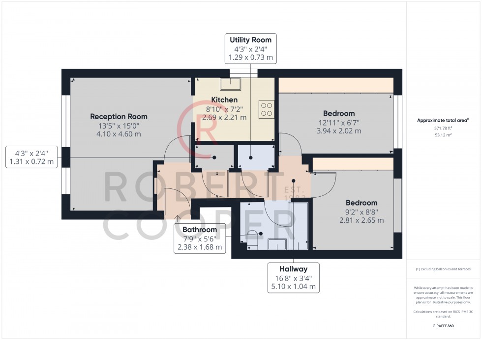 Floorplan for Cherry Court, Hatch End, Middlesex