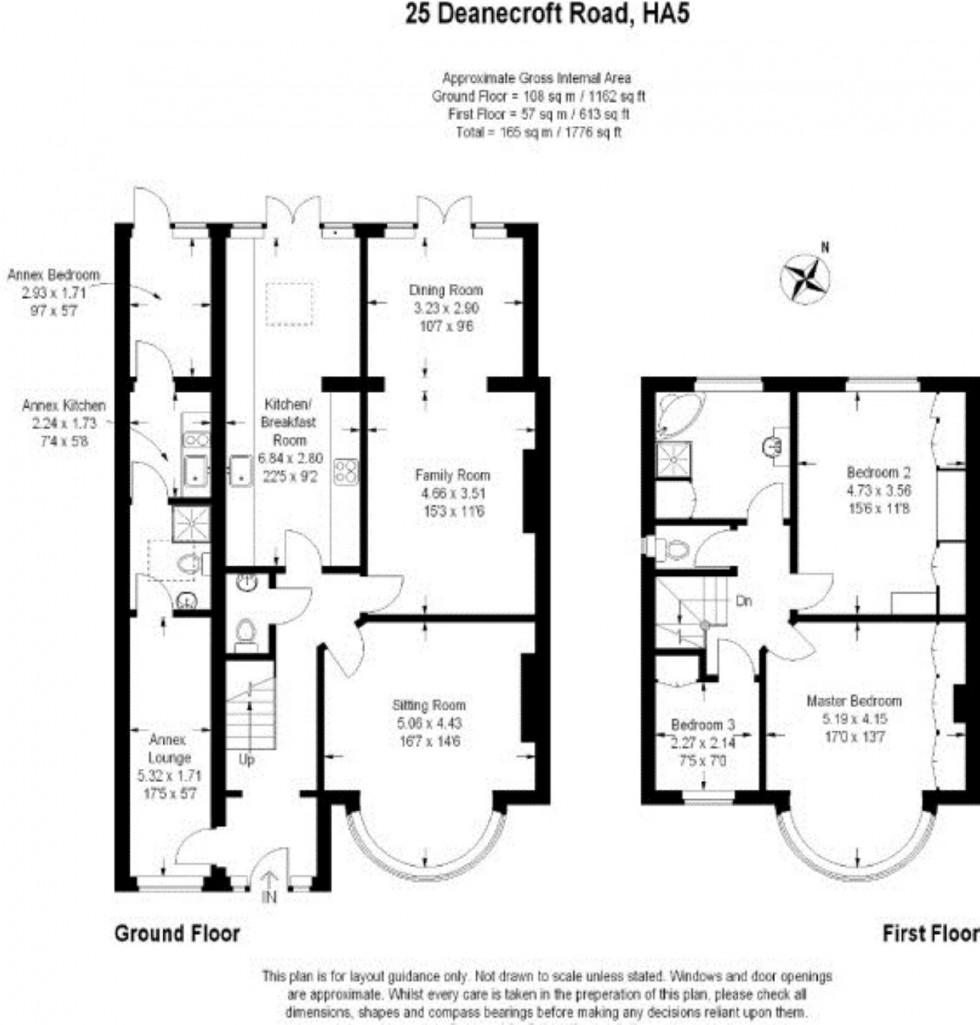 Floorplan for Deane Croft Road, Eastcote, Middlesex