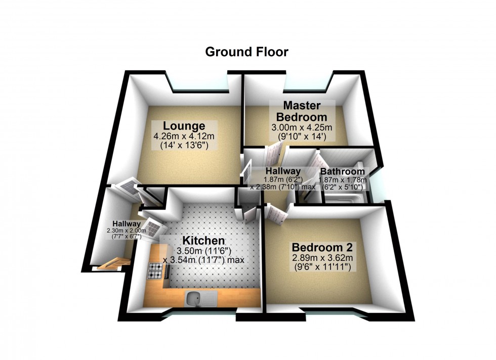 Floorplan for Pinner, Middlesex