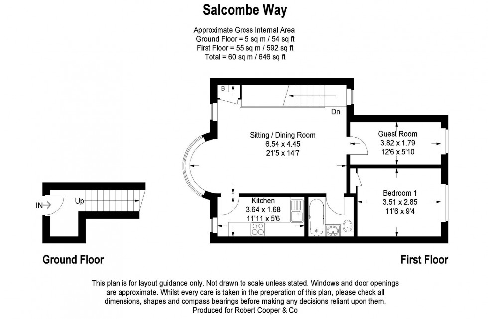 Floorplan for Salcombe Way, Ruislip