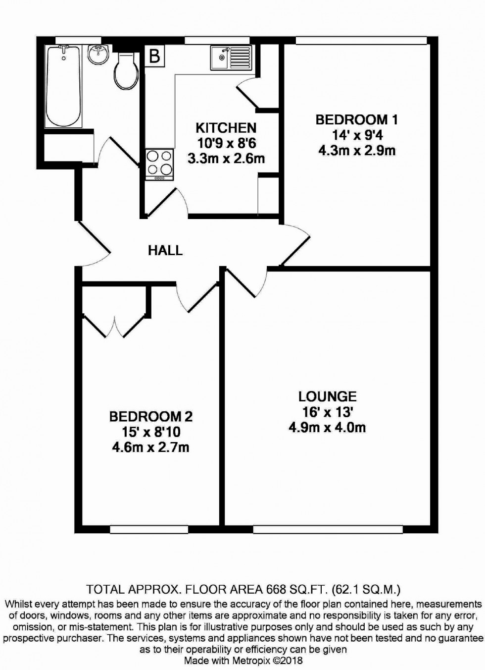 Floorplan for South Harrow