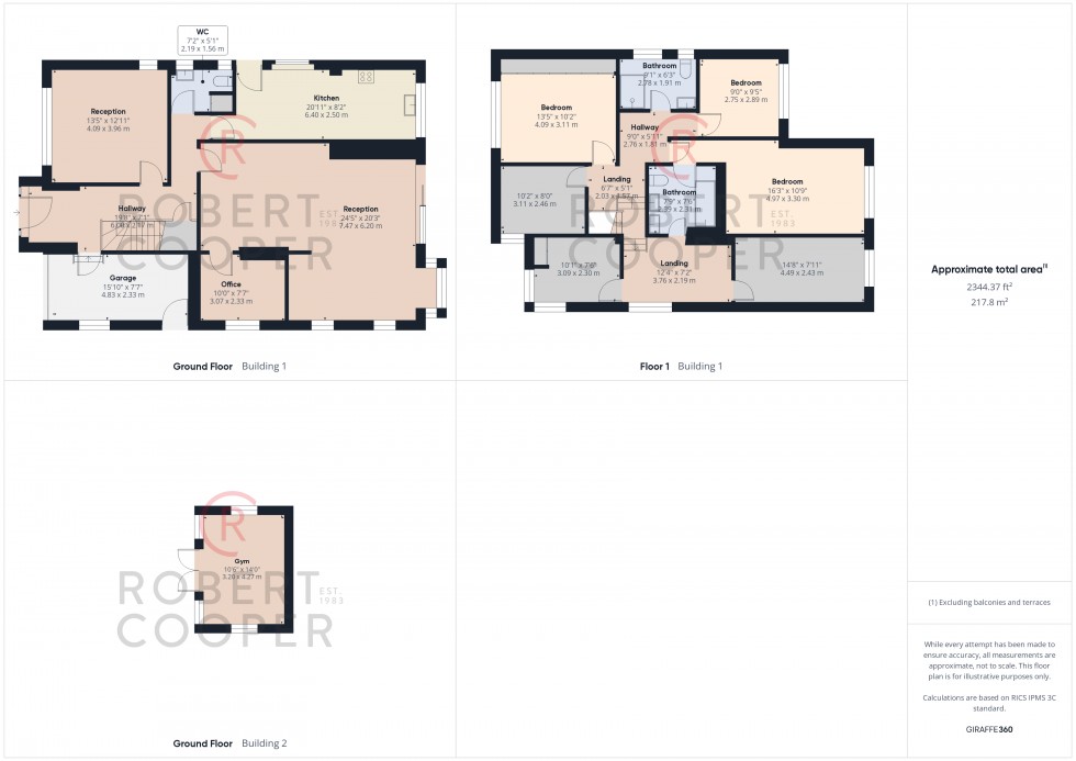 Floorplan for East Towers, Pinner