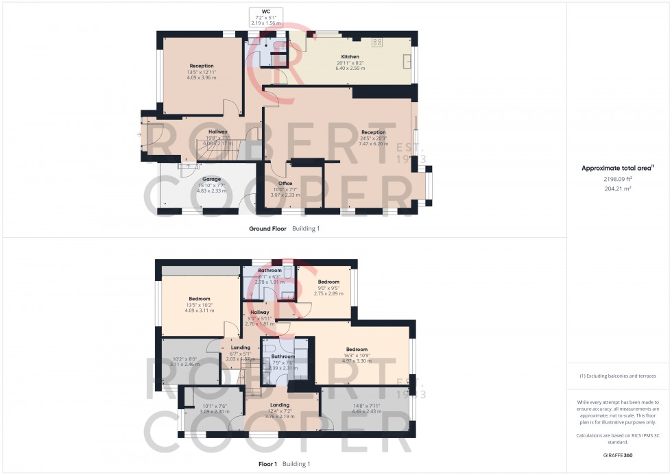 Floorplan for East Towers, Pinner