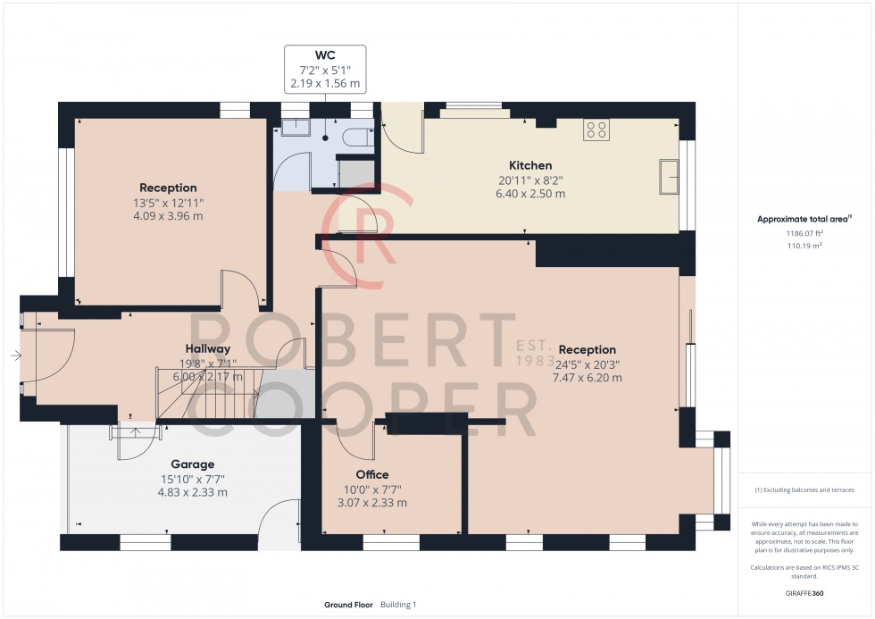 Floorplan for East Towers, Pinner