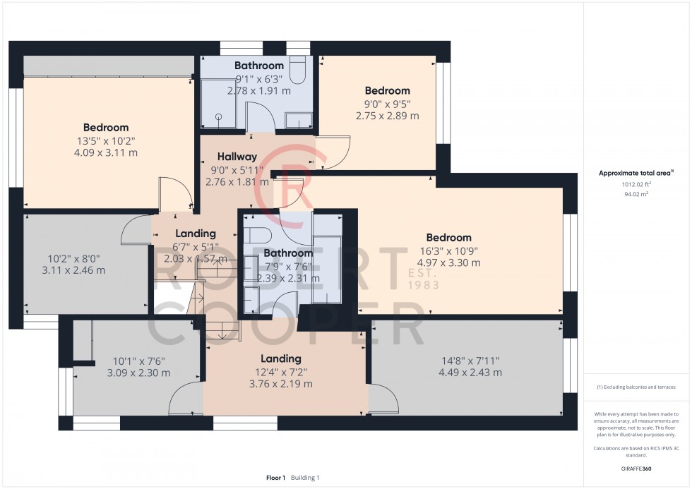 Floorplan for East Towers, Pinner