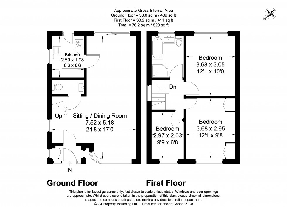 Floorplan for The Fairway, Ruislip