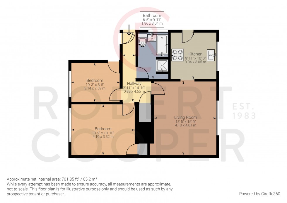 Floorplan for Brixham Crescent, Ruislip