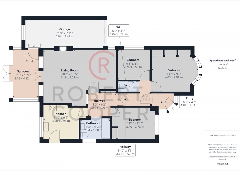 Floorplan for Rodney Gardens, Pinner