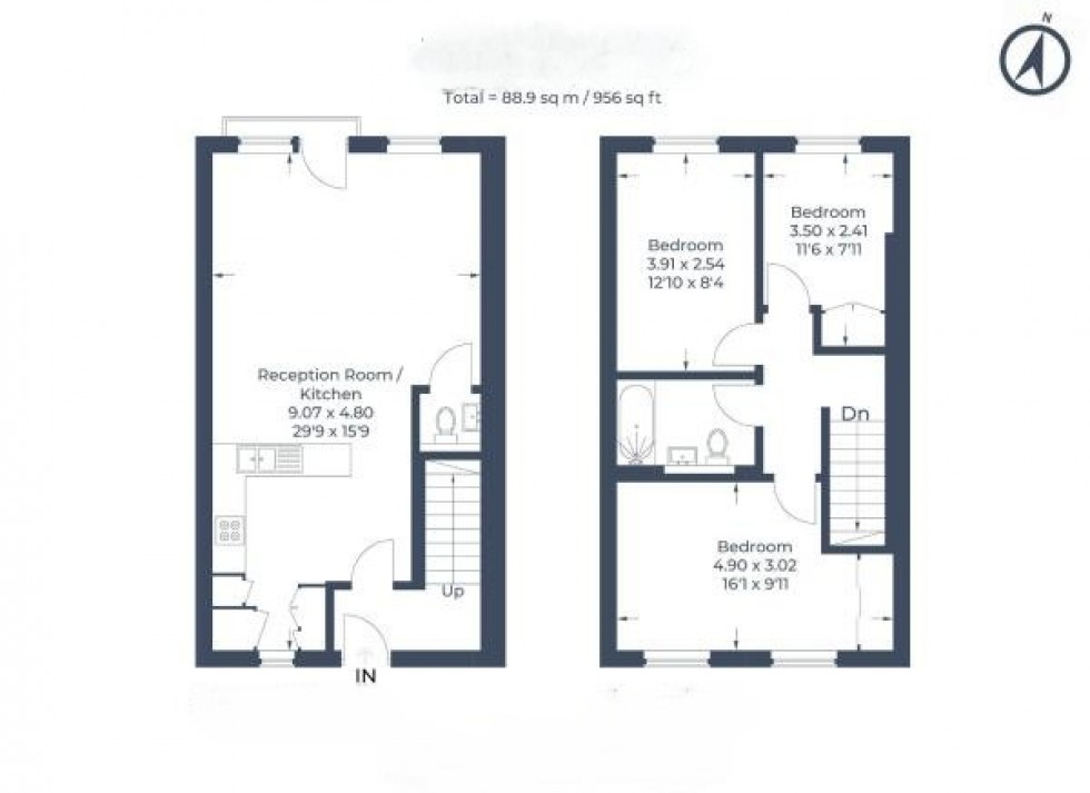 Floorplan for Field End Road, Ruislip