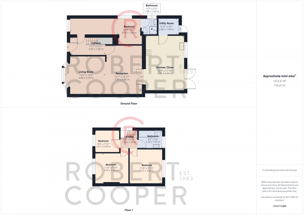 Floorplan for Castleton Road, Ruislip, Middlesex