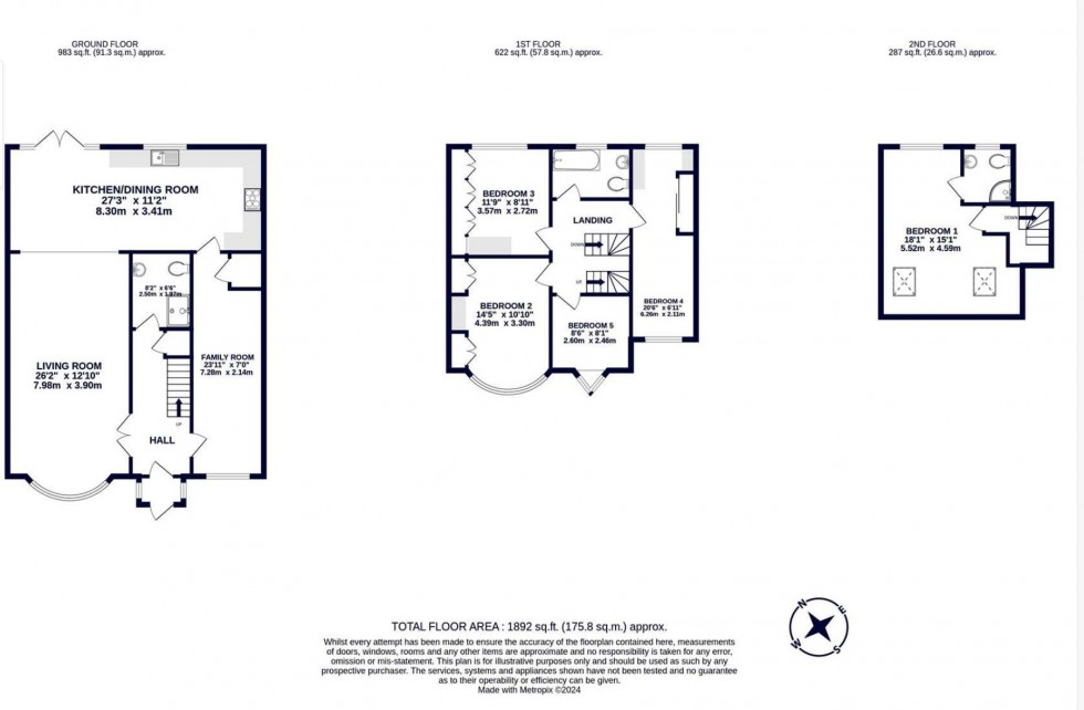 Floorplan for Pinner, Middlesex