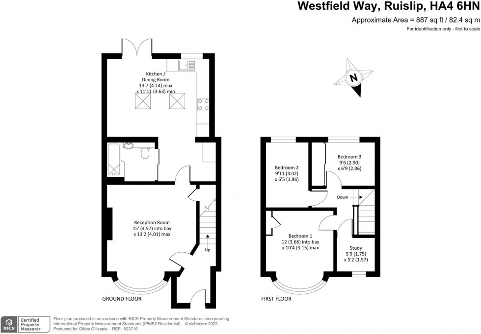 Floorplan for Westfield Way, Ruislip