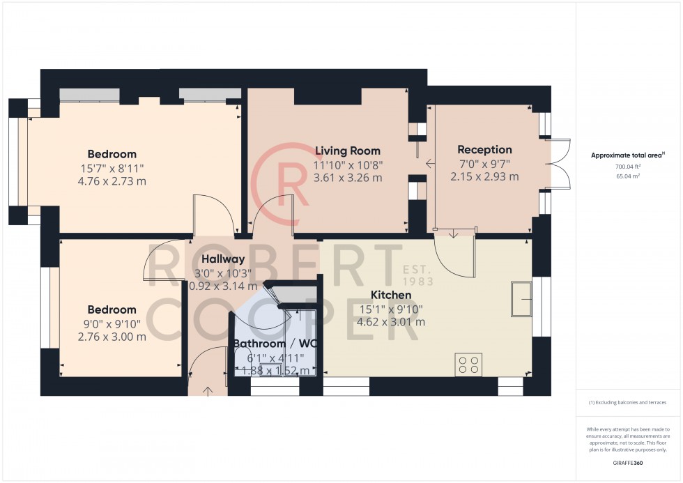 Floorplan for Hawthorne Avenue, Eastcote