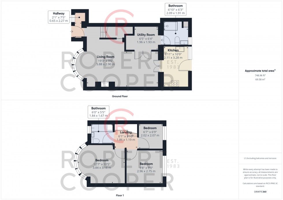 Floorplan for Dulverton Road, Ruislip, Middlesex