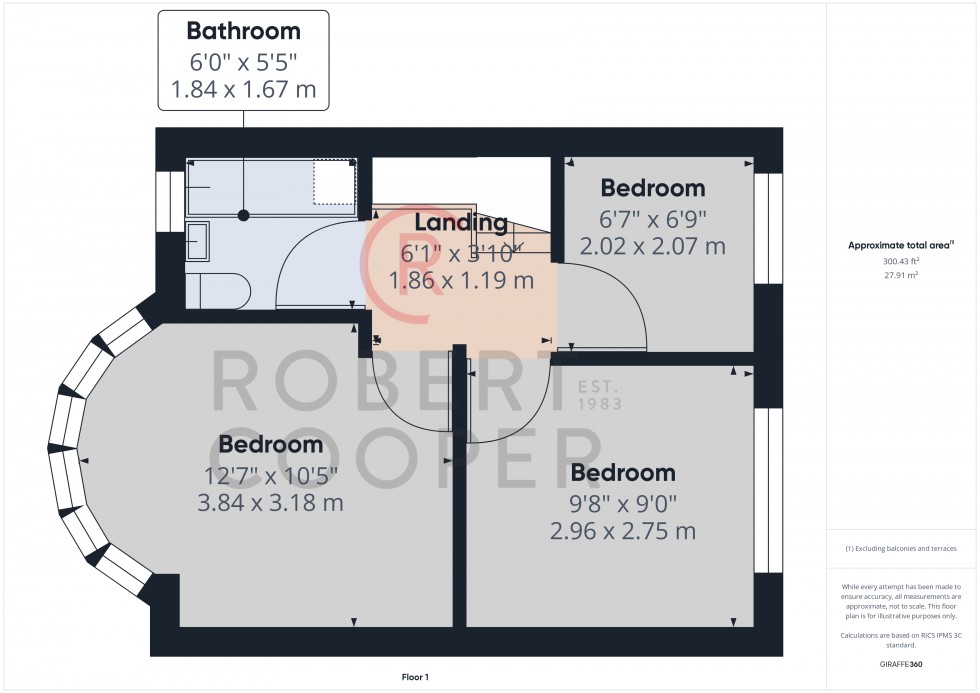 Floorplan for Dulverton Road, Ruislip, Middlesex