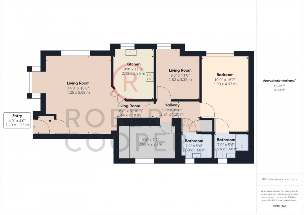 Floorplan for Flowers Avenue, Ruislip, Middlesex