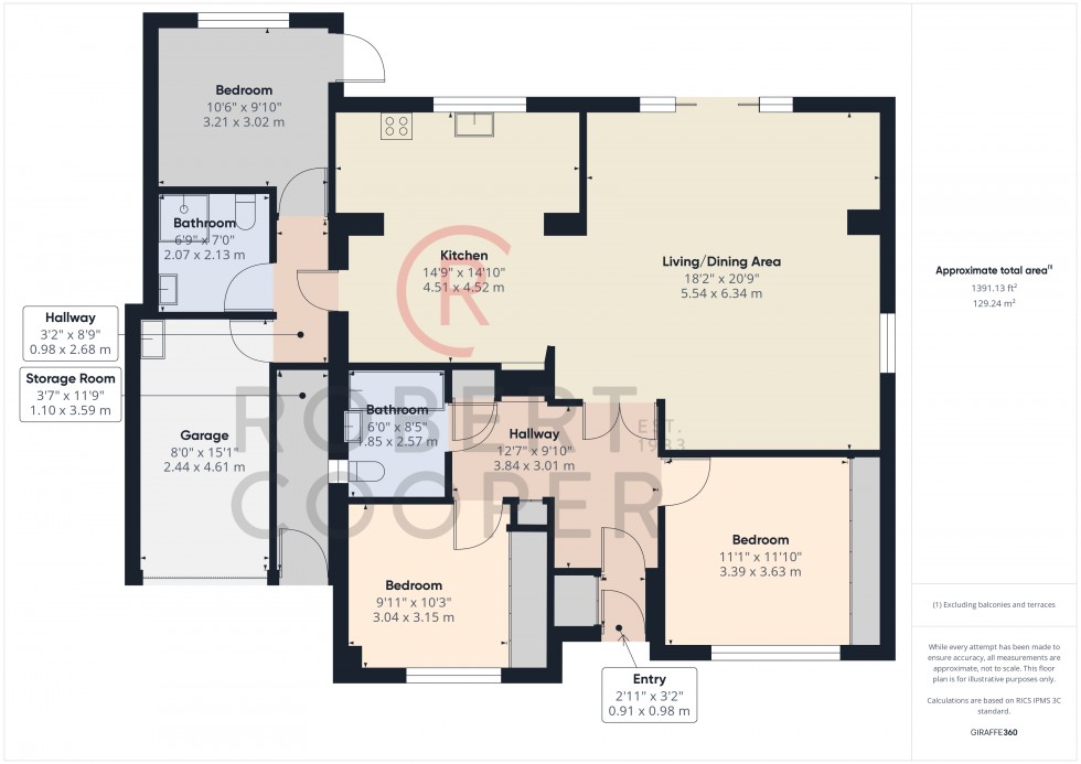 Floorplan for Eastfields, Eastcote, Middlesex