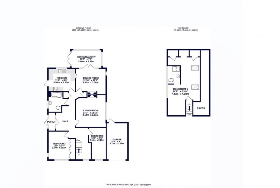 Floorplan for Wood Rise, Pinner