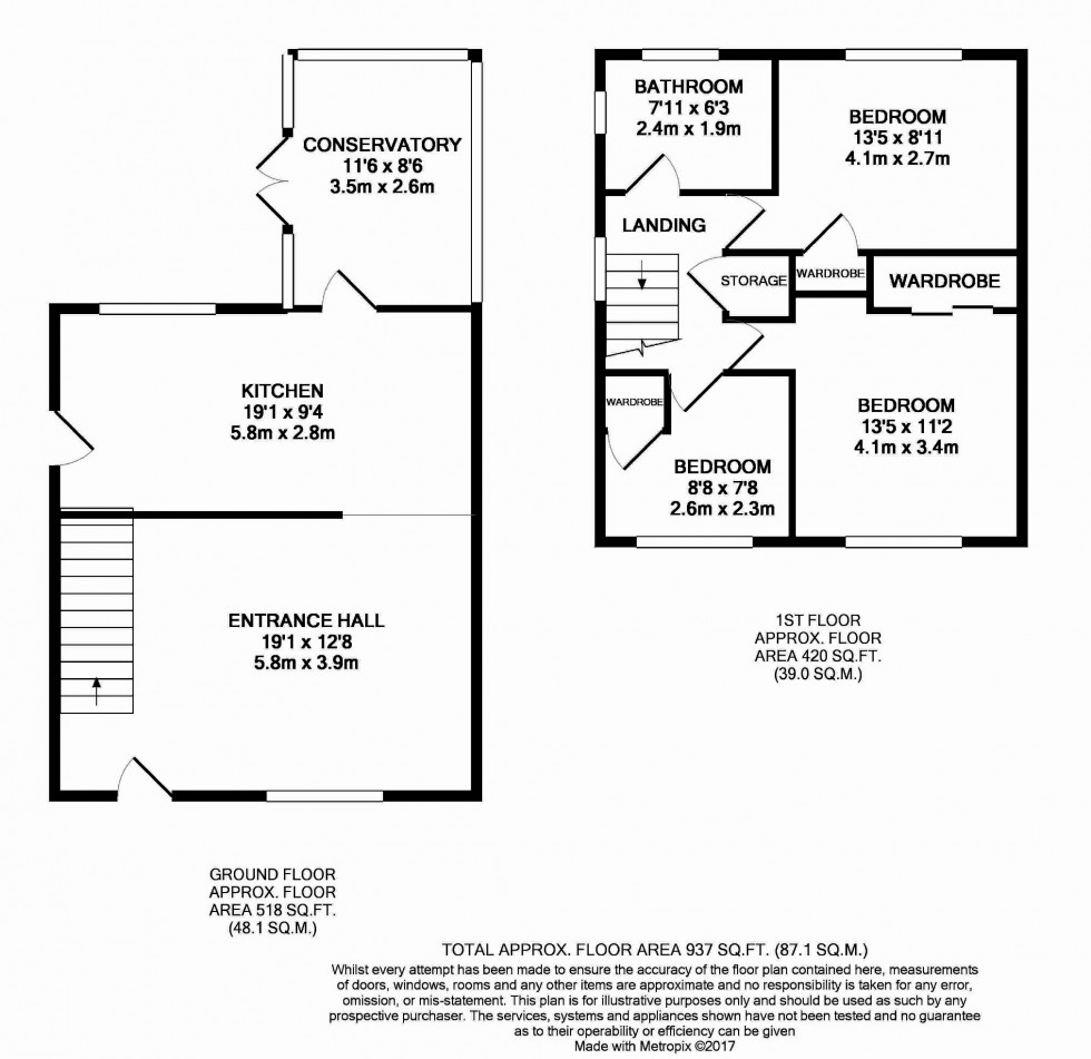 Floorplan for The Meadows, Amersham, Bucks