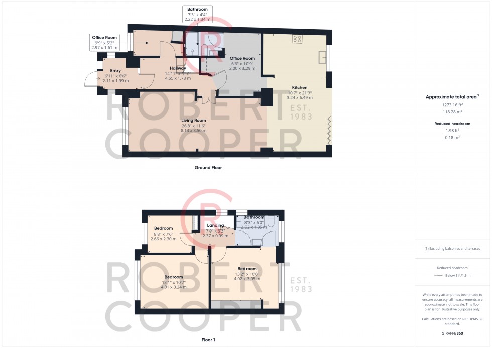 Floorplan for Warren Drive, Eastcote, Middlesex