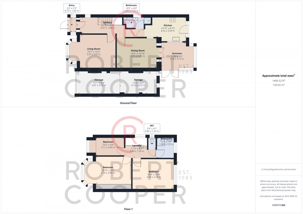 Floorplan for Westholme Gardens, Ruislip, Middlesex