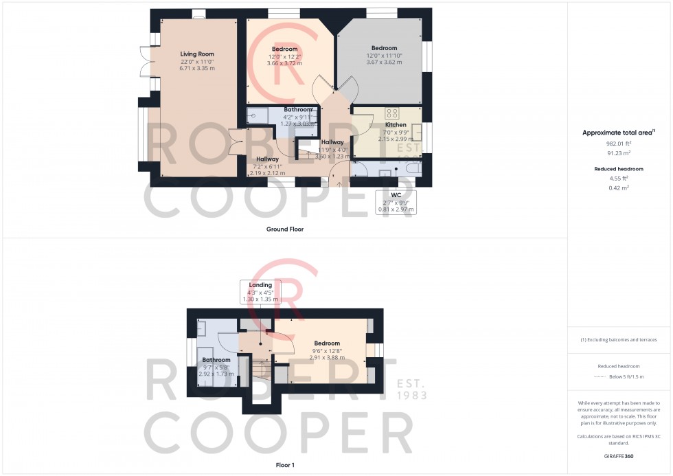 Floorplan for Linden Avenue, Ruislip