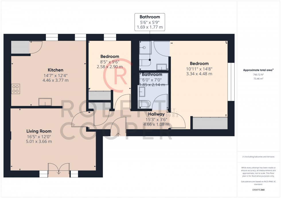 Floorplan for King Edward House, King Edward Place, Bushey