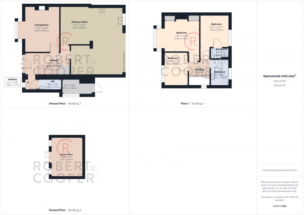 Floorplan for Elm Avenue, Ruislip