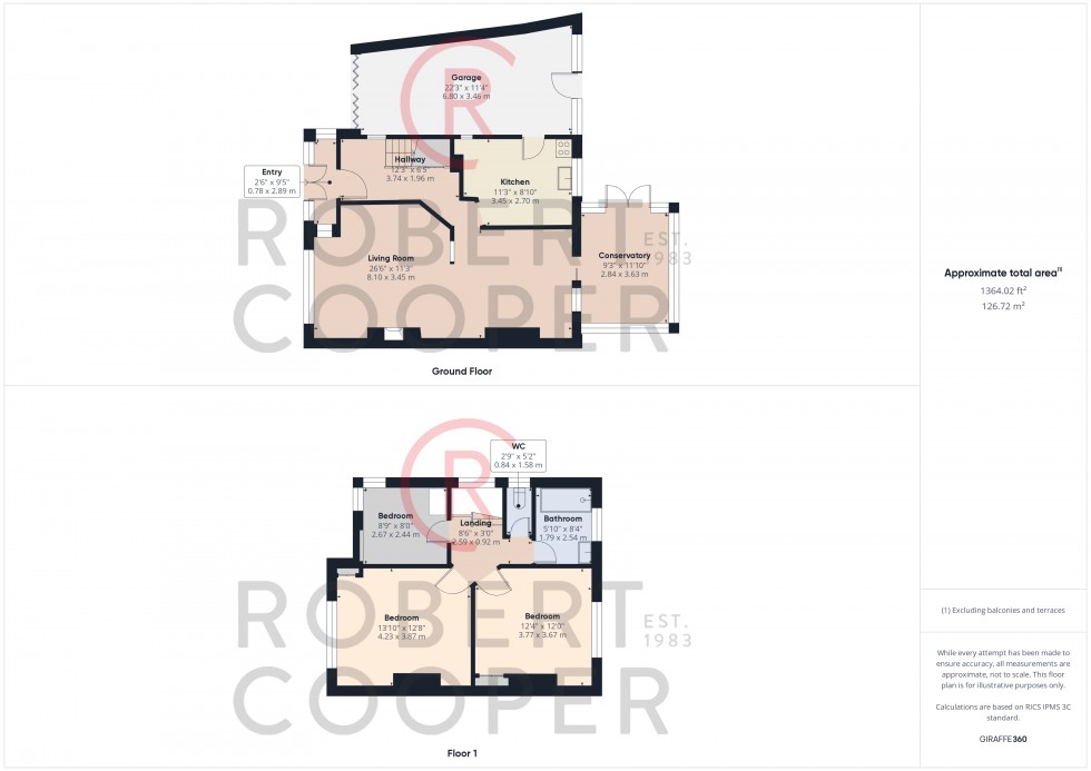 Floorplan for Boldmere Road, Pinner