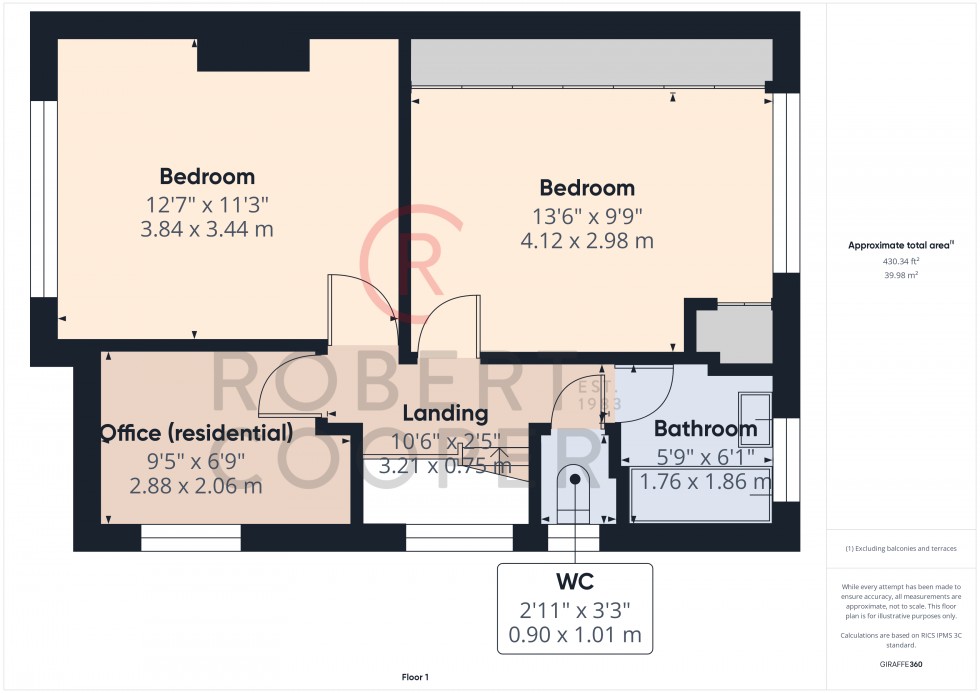 Floorplan for Windermere Avenue, Eastcote