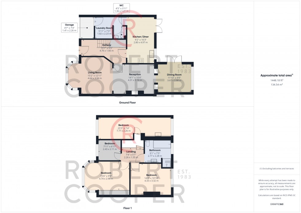 Floorplan for The Chase, Pinner