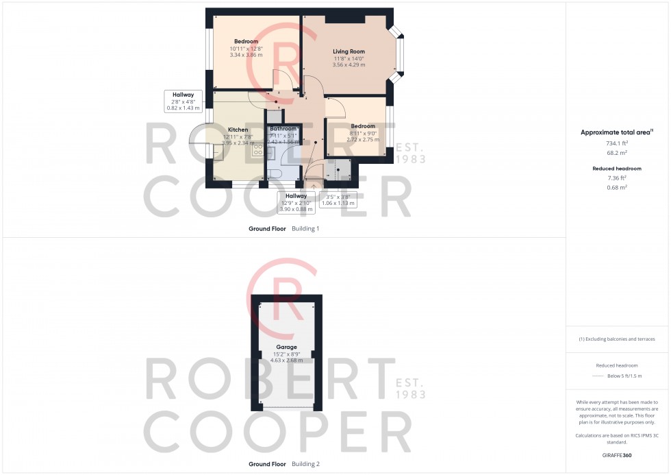 Floorplan for Manor Gardens, Ruislip, Middlesex