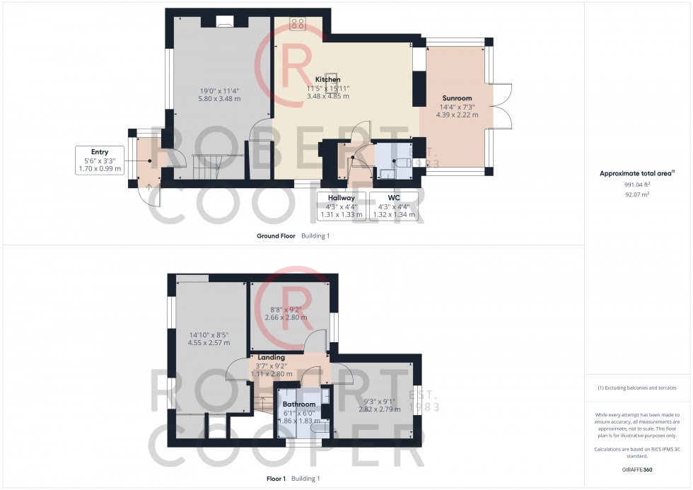 Floorplan for Ladygate Lane, Ruislip