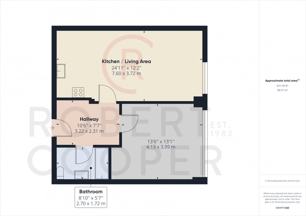 Floorplan for The Runway, Ruislip