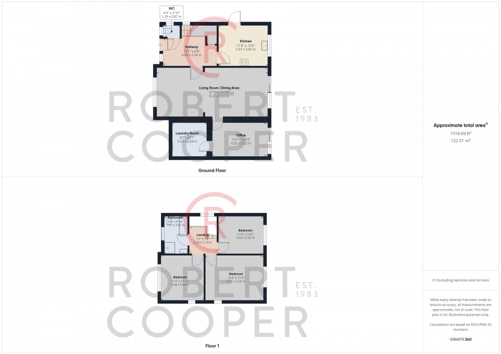 Floorplan for St Thomas Drive, Pinner, Middlesex