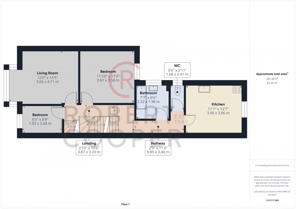 Floorplan for Pinner Road, Harrow, Middlesex