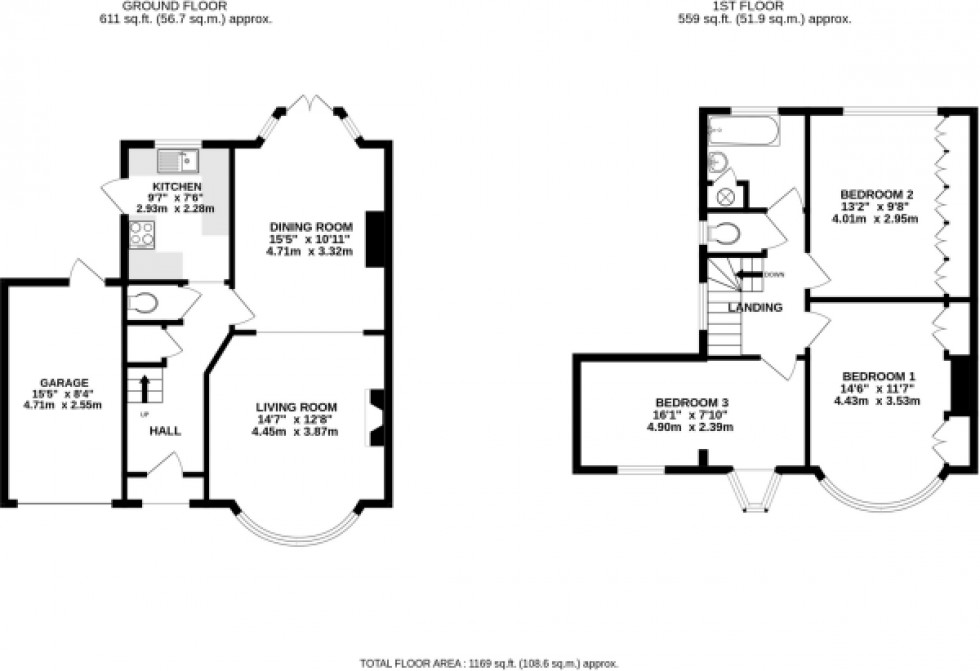 Floorplan for The Close, Eastcote