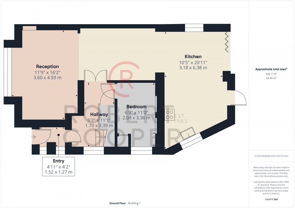 Floorplan for The Fairway, Ruislip