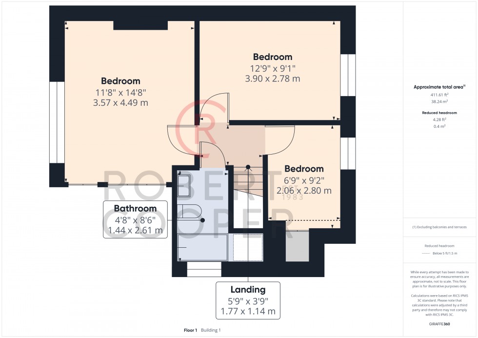 Floorplan for The Fairway, Ruislip